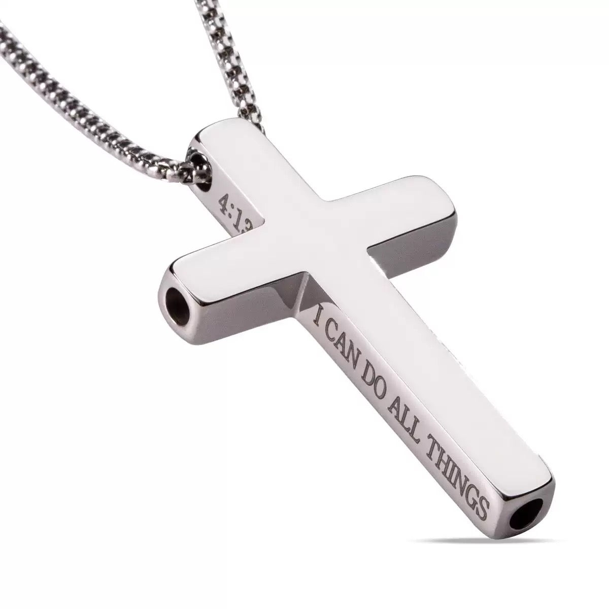 Aurabre Cross Breathing Necklace – “I Can Do All Things”
