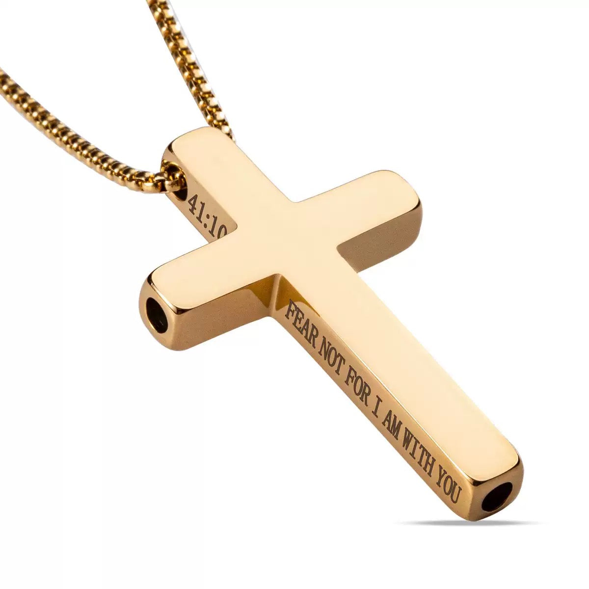 “Fear Not For I Am With You.” - Aurabre Cross Breathing Necklace