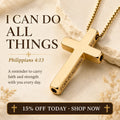 “I Can Do All Things” - Aurabre Cross Breathing Necklace