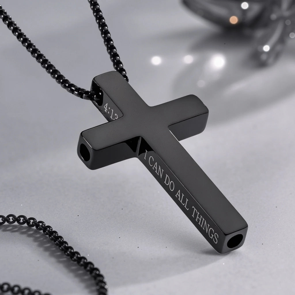 “I Can Do All Things” - Aurabre Cross Breathing Necklace