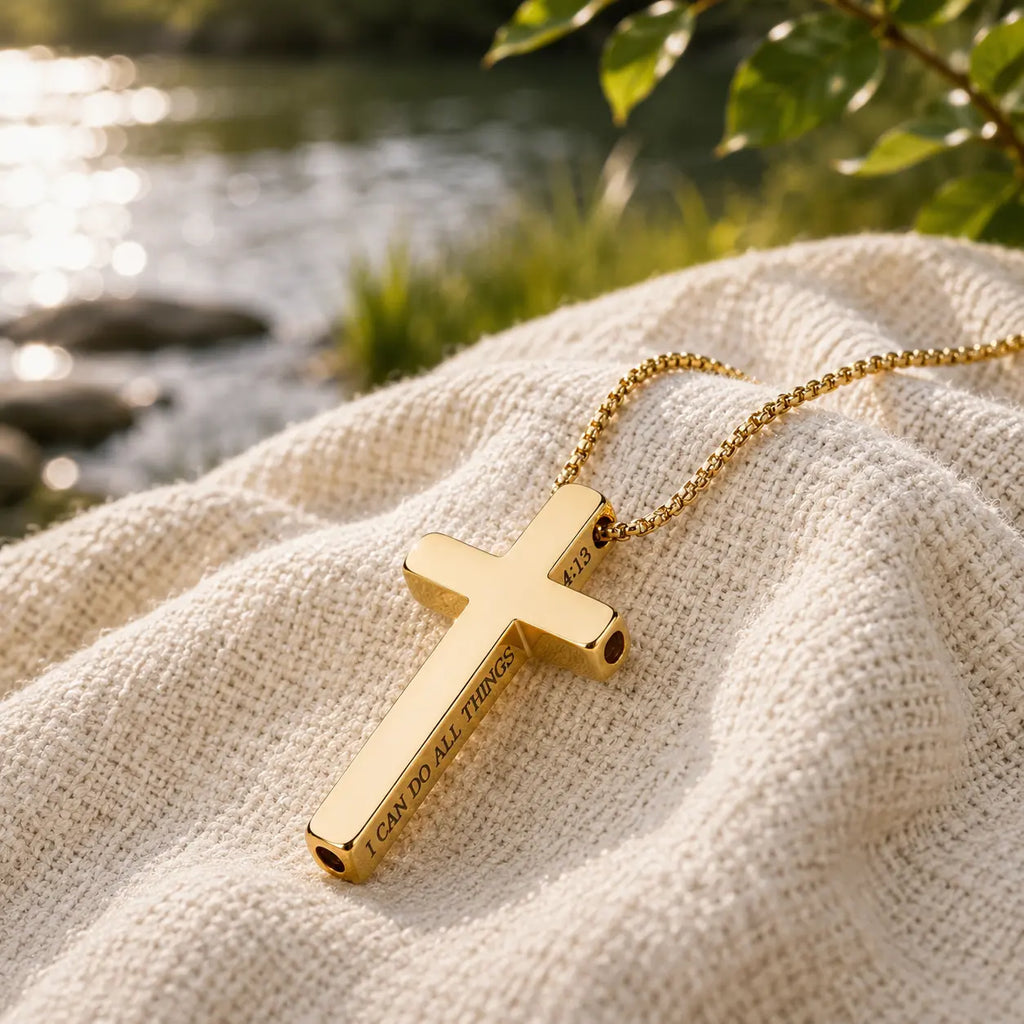 Aurabre Cross — Breathe & Believe Necklace