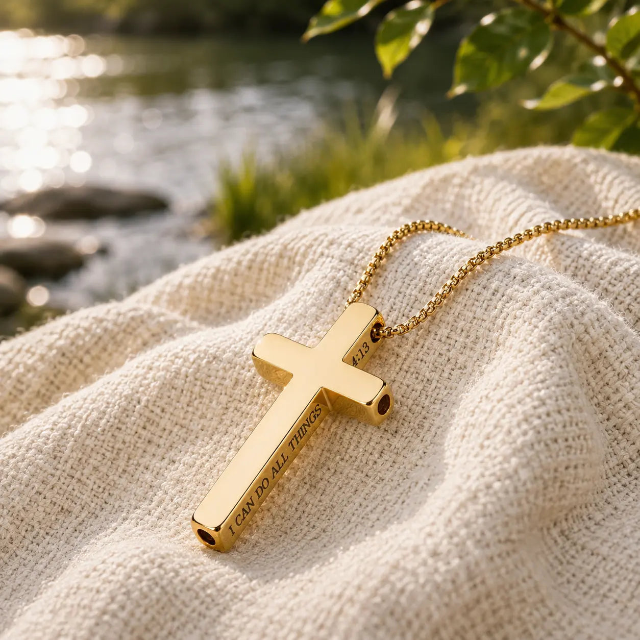 Aurabre Cross — Breathe & Believe Necklace