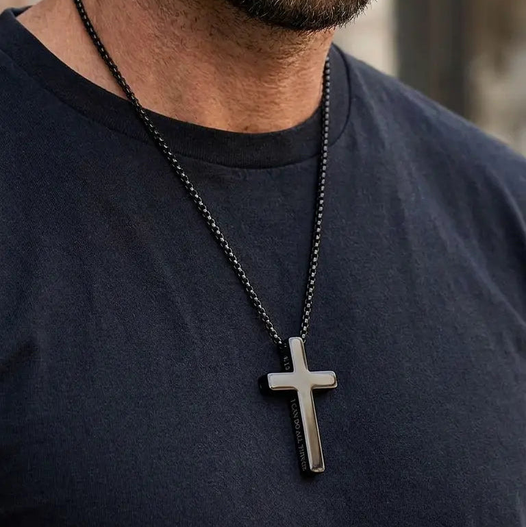 “I Can Do All Things” - Aurabre Cross Breathing Necklace